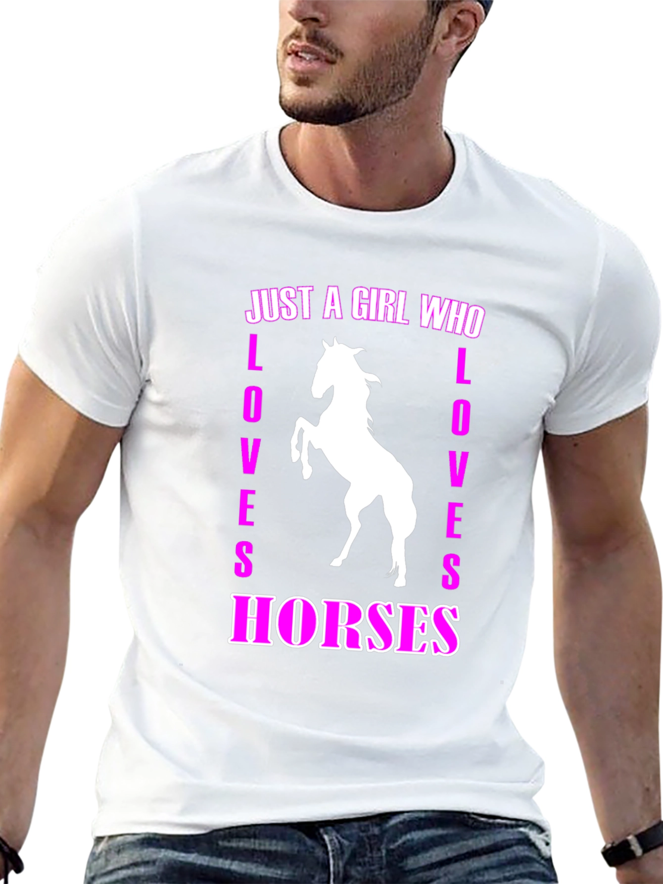 Just A Girl Who Loves Horses Graphic T-Shirt
