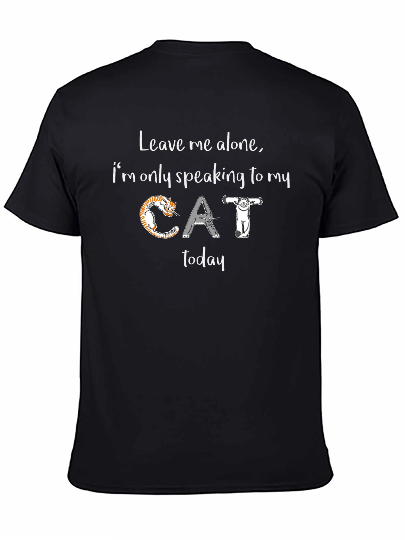 Cat Lover T-Shirt: Leave Me Alone Graphic Tee