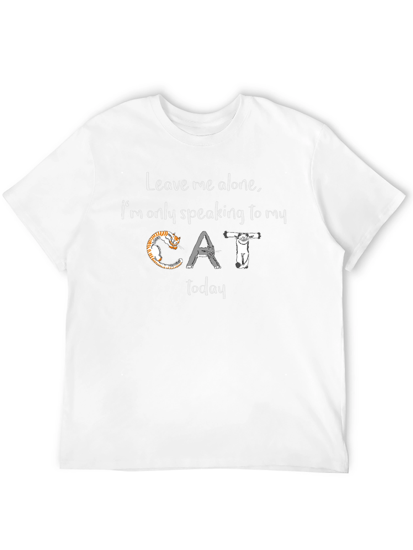 Cat Lover T-Shirt: Leave Me Alone Graphic Tee