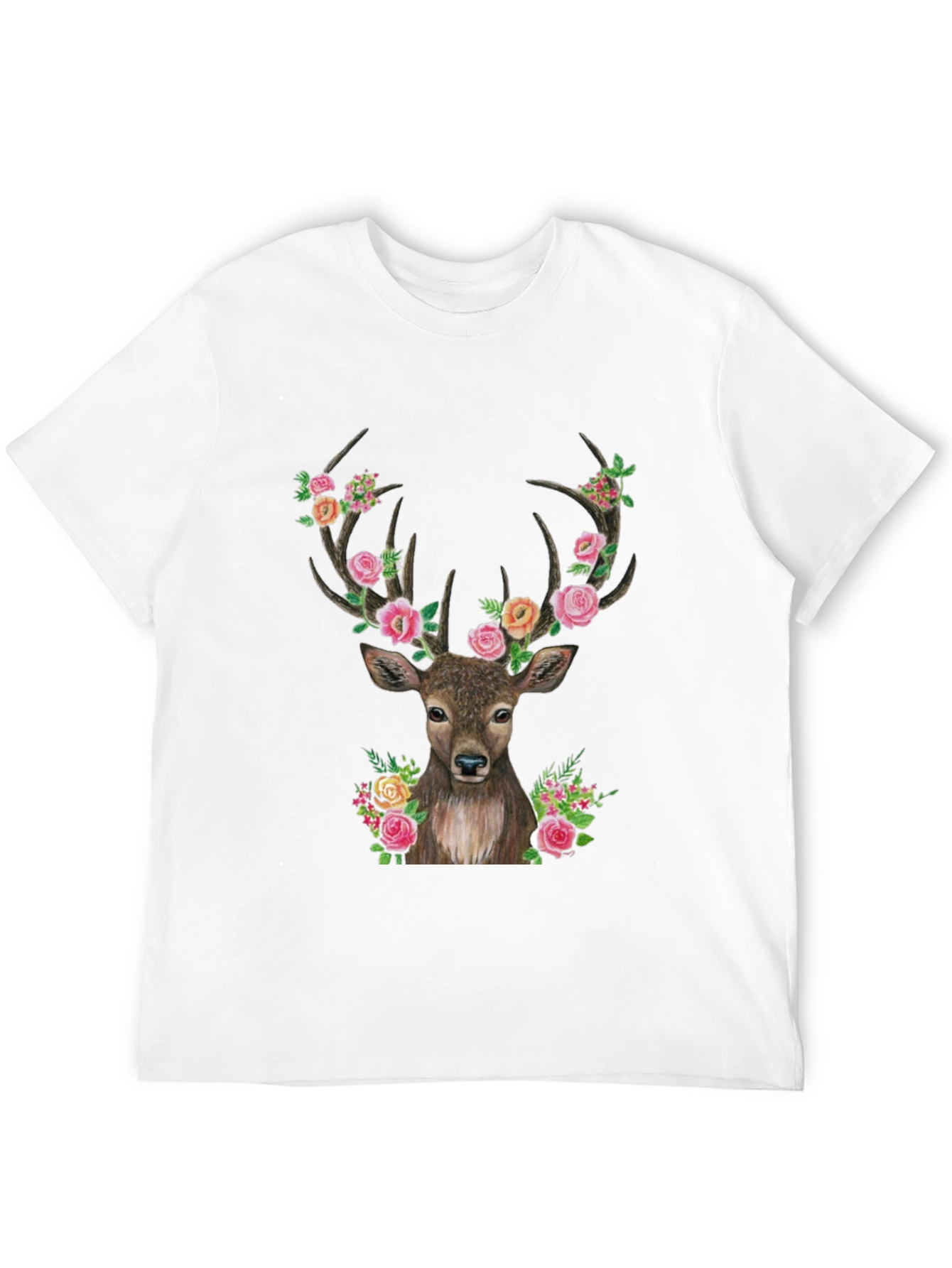 Floral Deer Graphic Tee