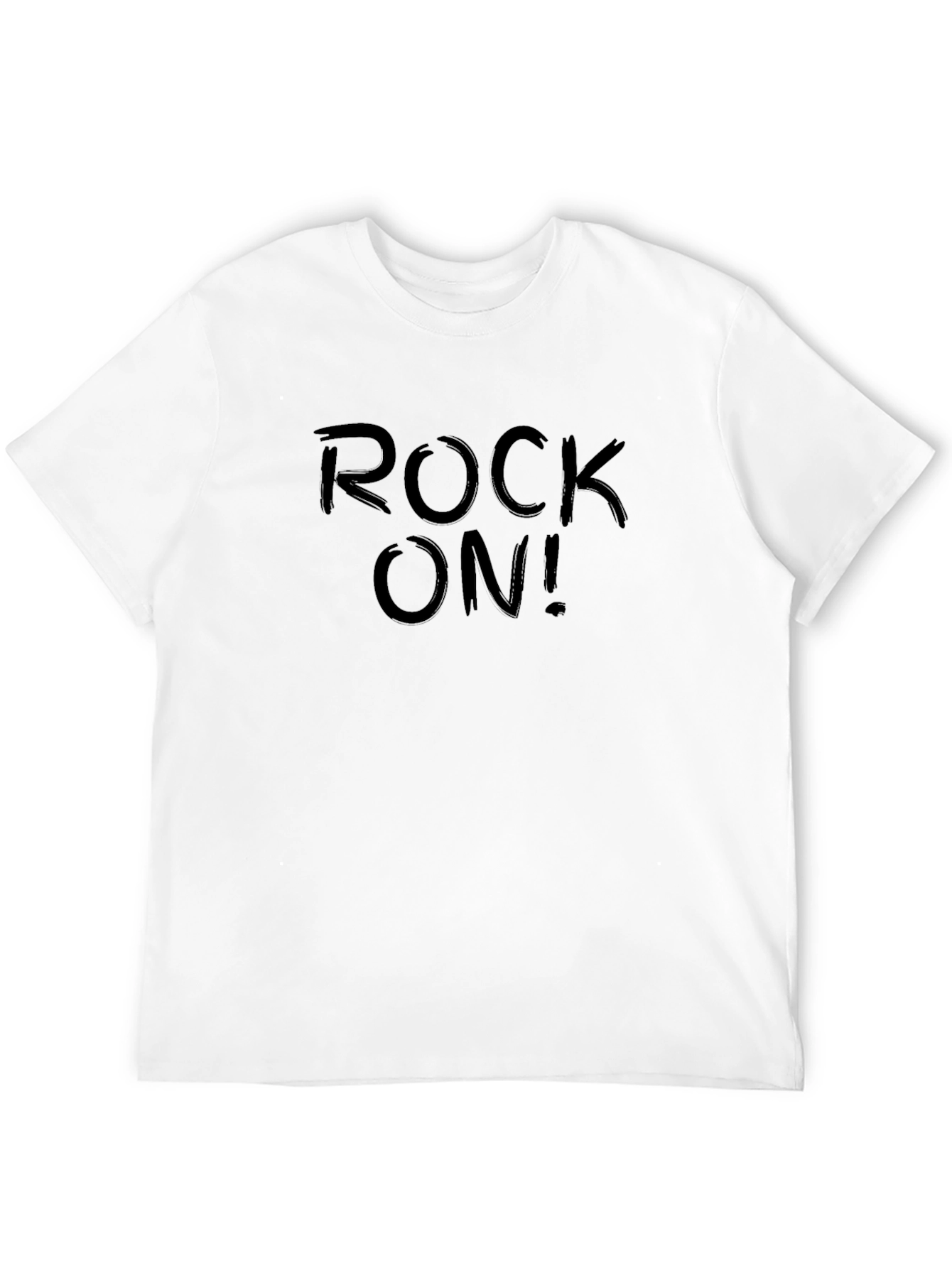 Rock On! Mens Black Graphic Tee