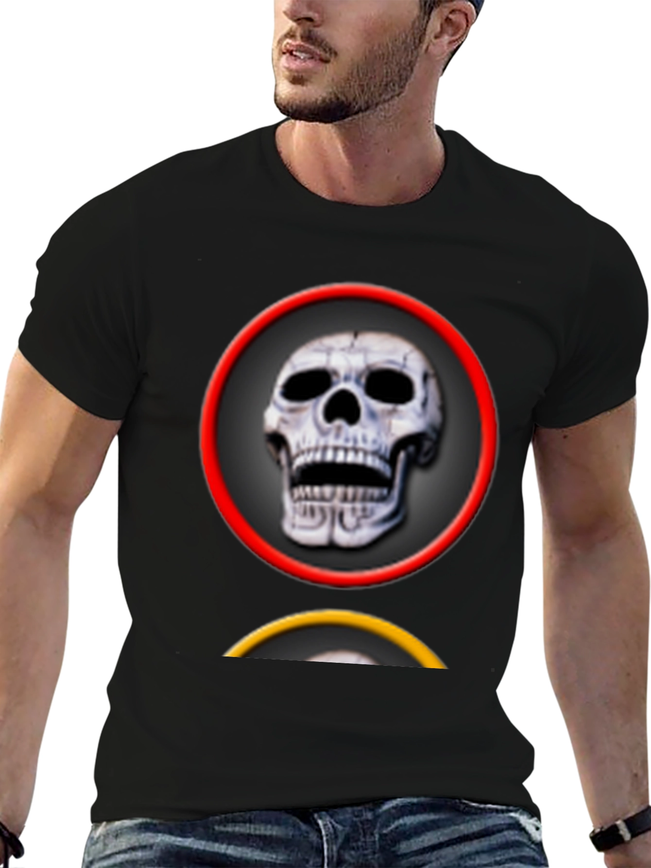 Skull Graphic Tee - Edgy Style