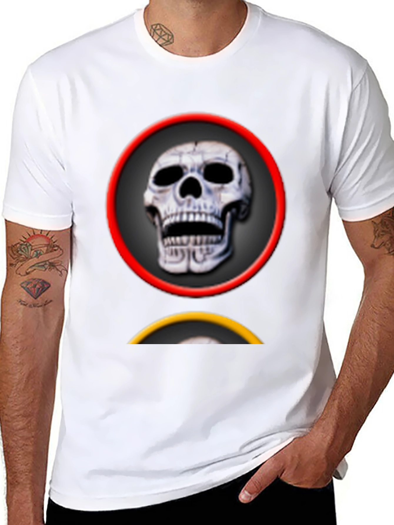 Skull Graphic Tee - Edgy Style