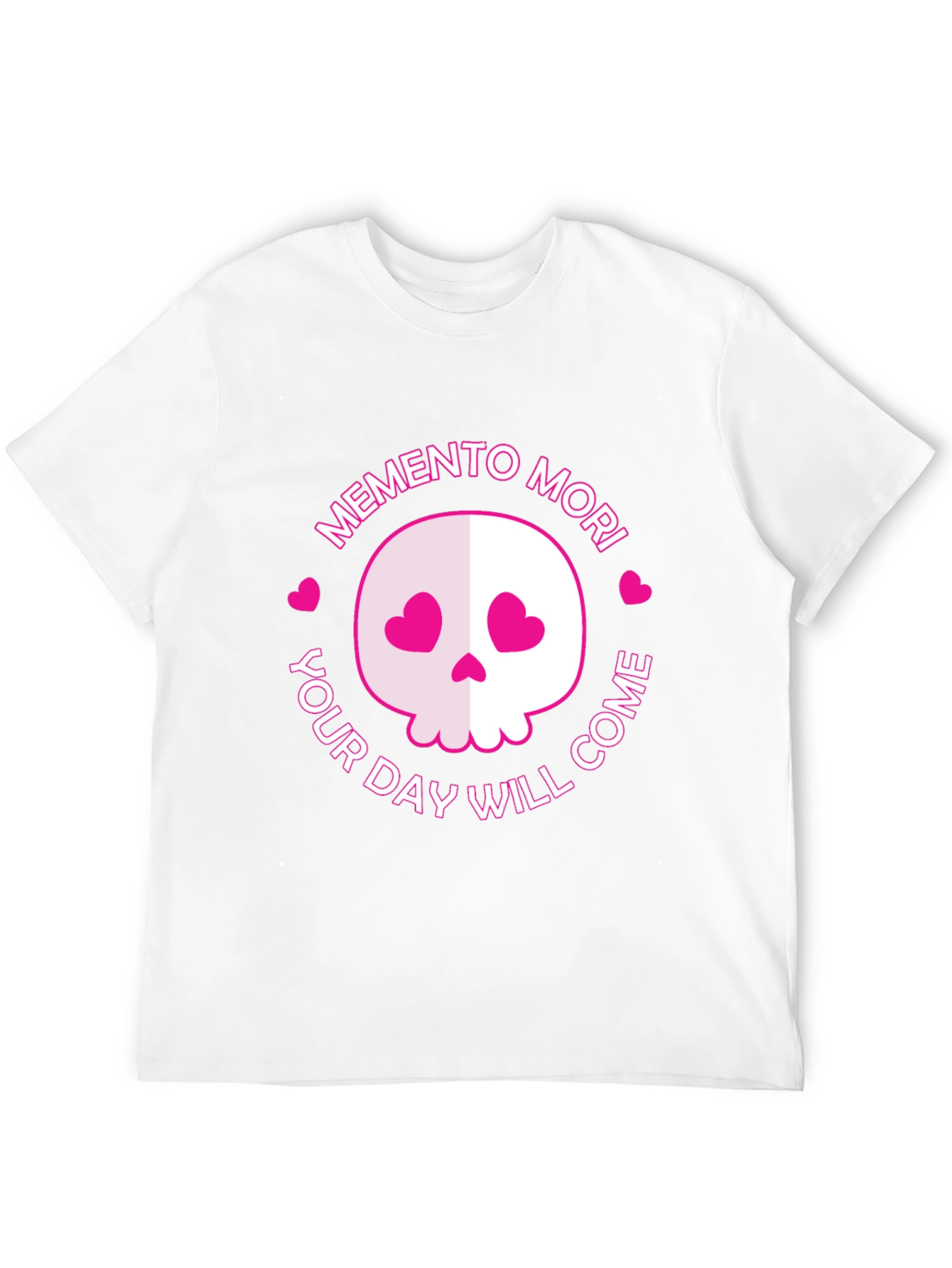 Memento Mori Skull Graphic Tee - Black