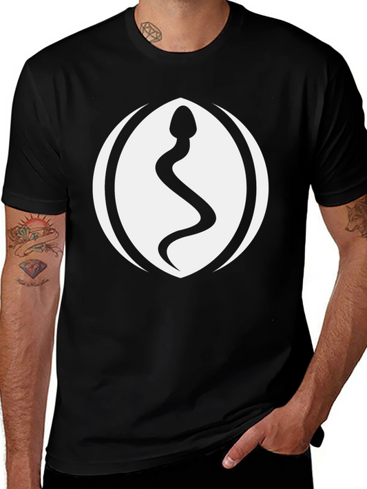 Snake Symbol Black T-Shirt