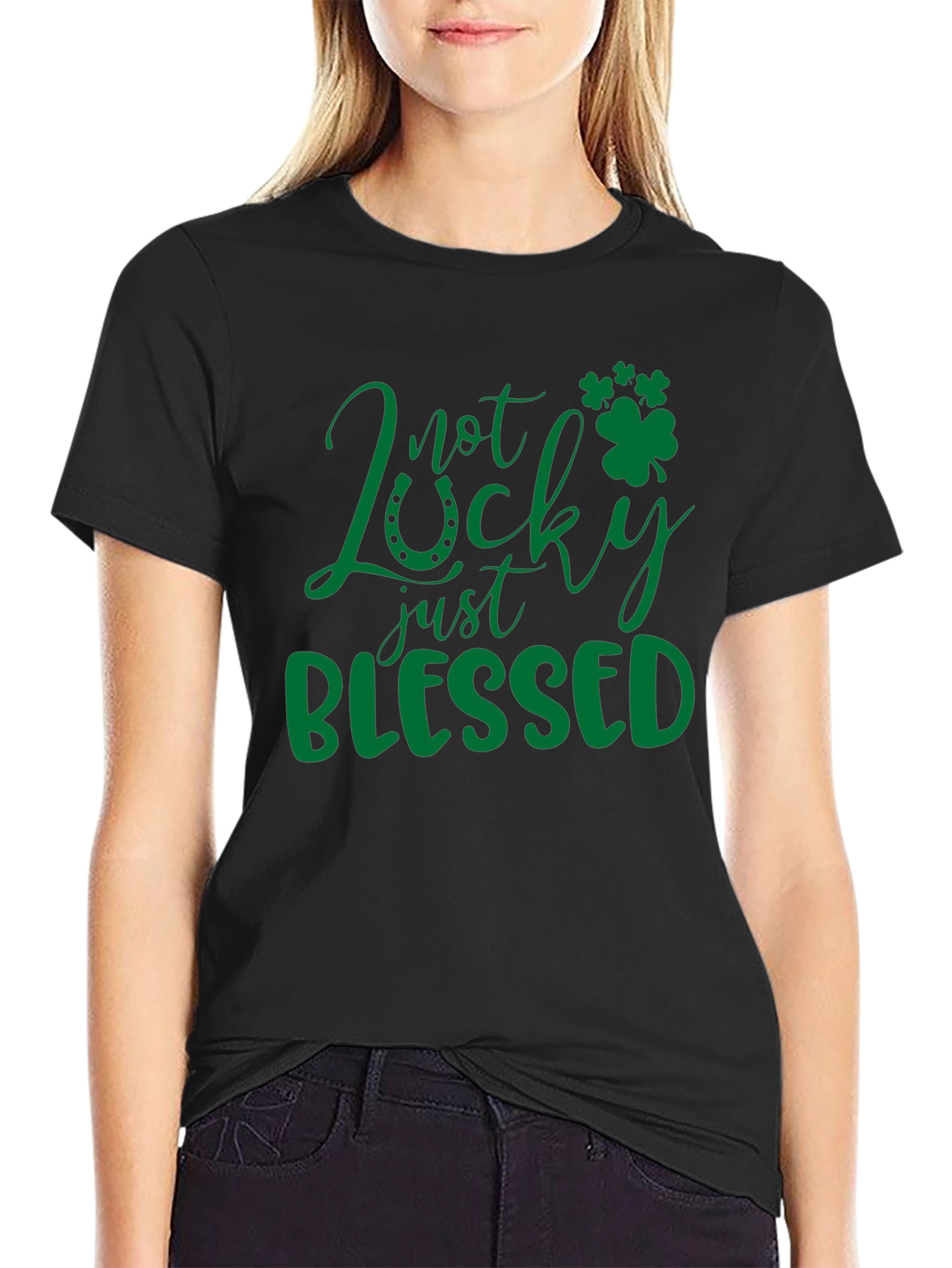 Lucky Blessed Shamrock St. Patricks Day T-Shirt