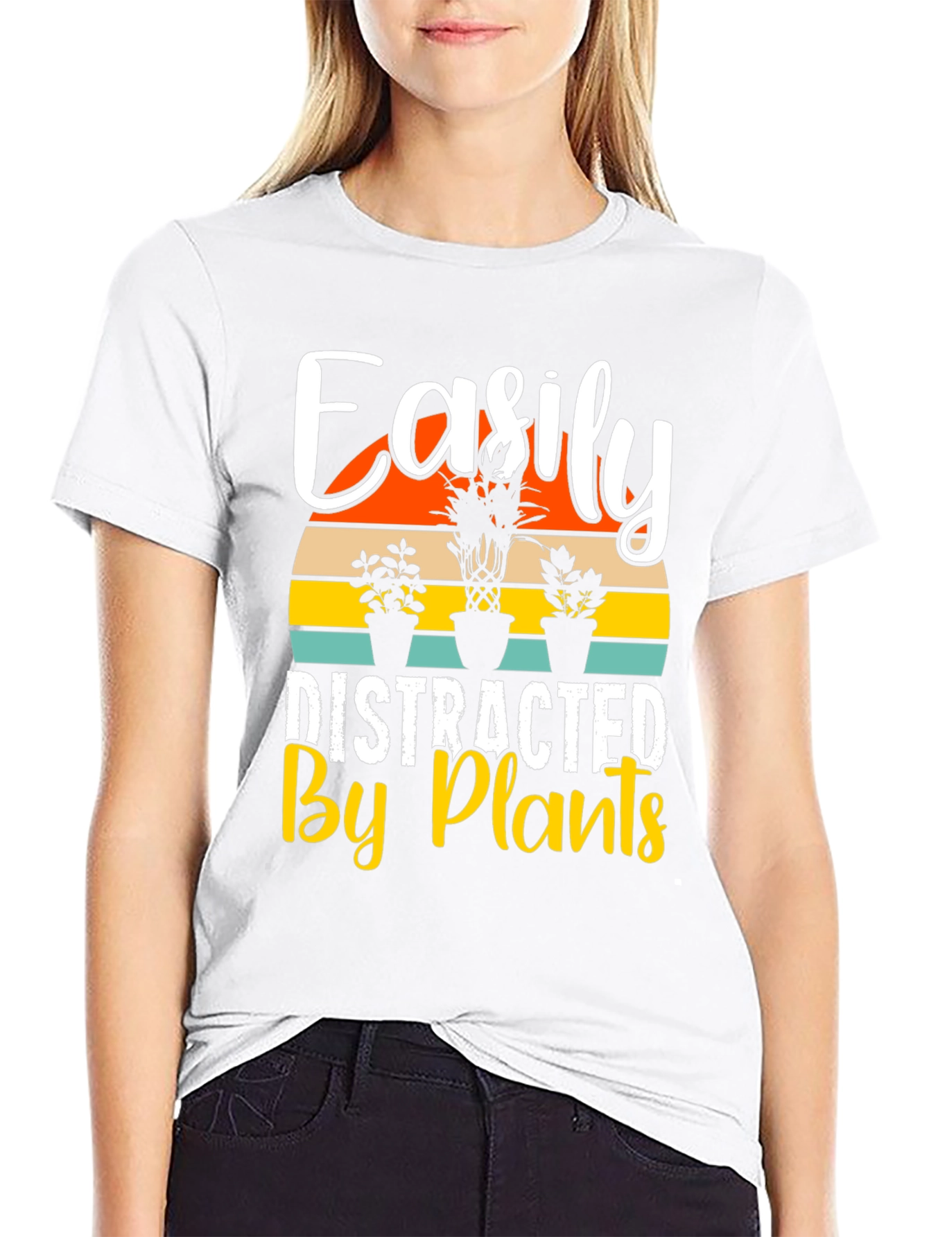 Easily Distracted By Plants Graphic T-Shirt