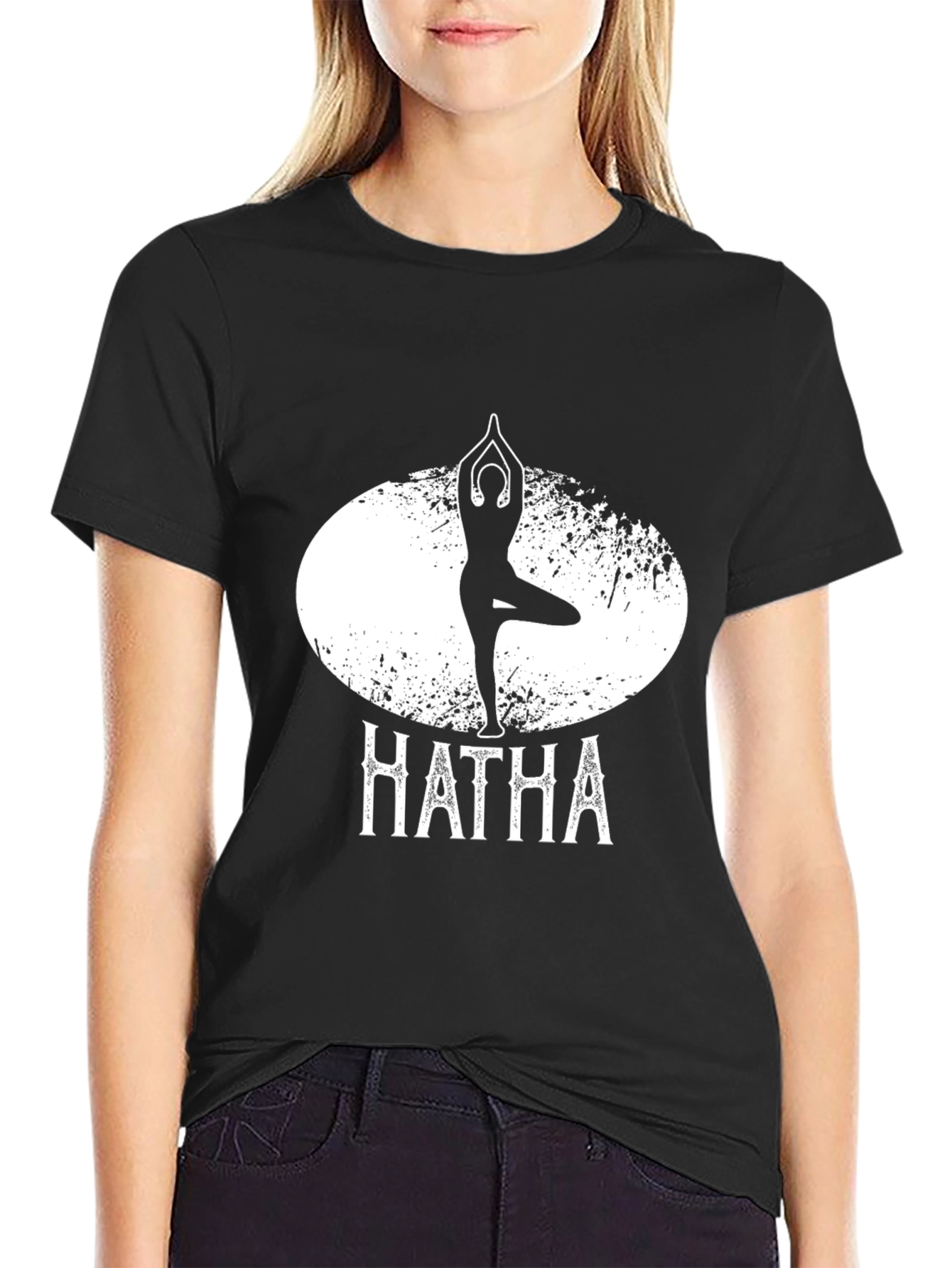 Hatha Yoga Pose Graphic T-Shirt