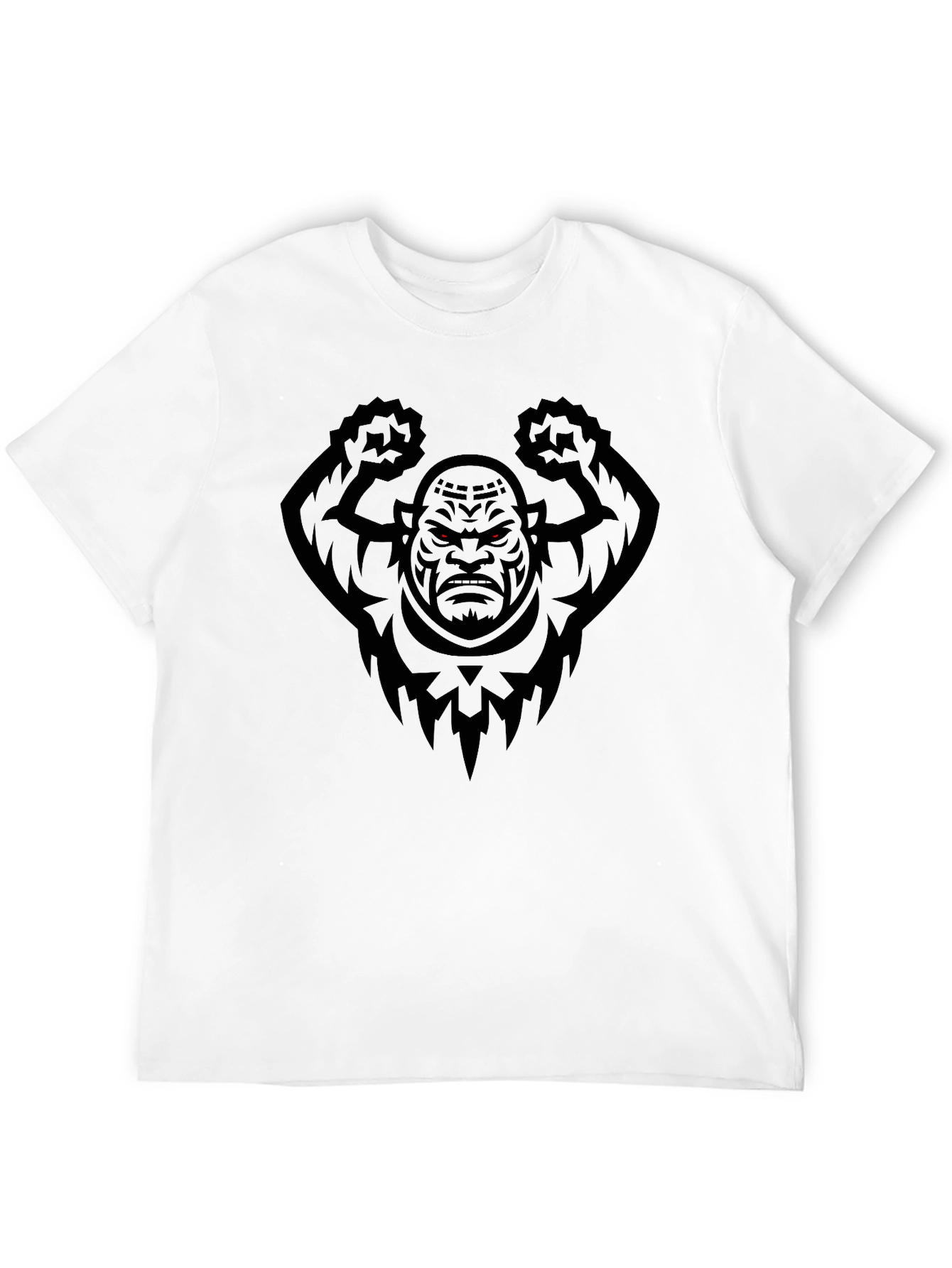 Mens Black Graphic Tee - Angry Orc Design