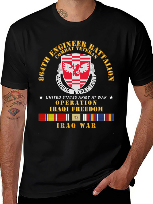 864th Engineer Battalion Combat Veteran T-Shirt