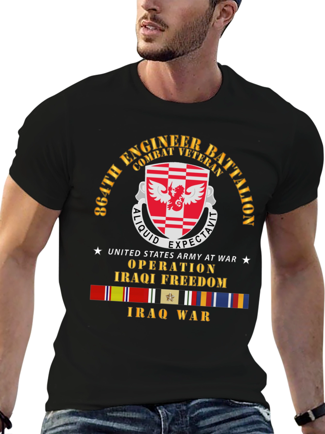 864th Engineer Battalion Combat Veteran T-Shirt