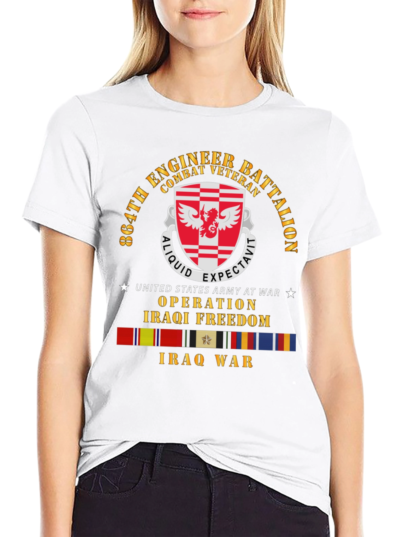 864th Engineer Battalion Combat Veteran T-Shirt