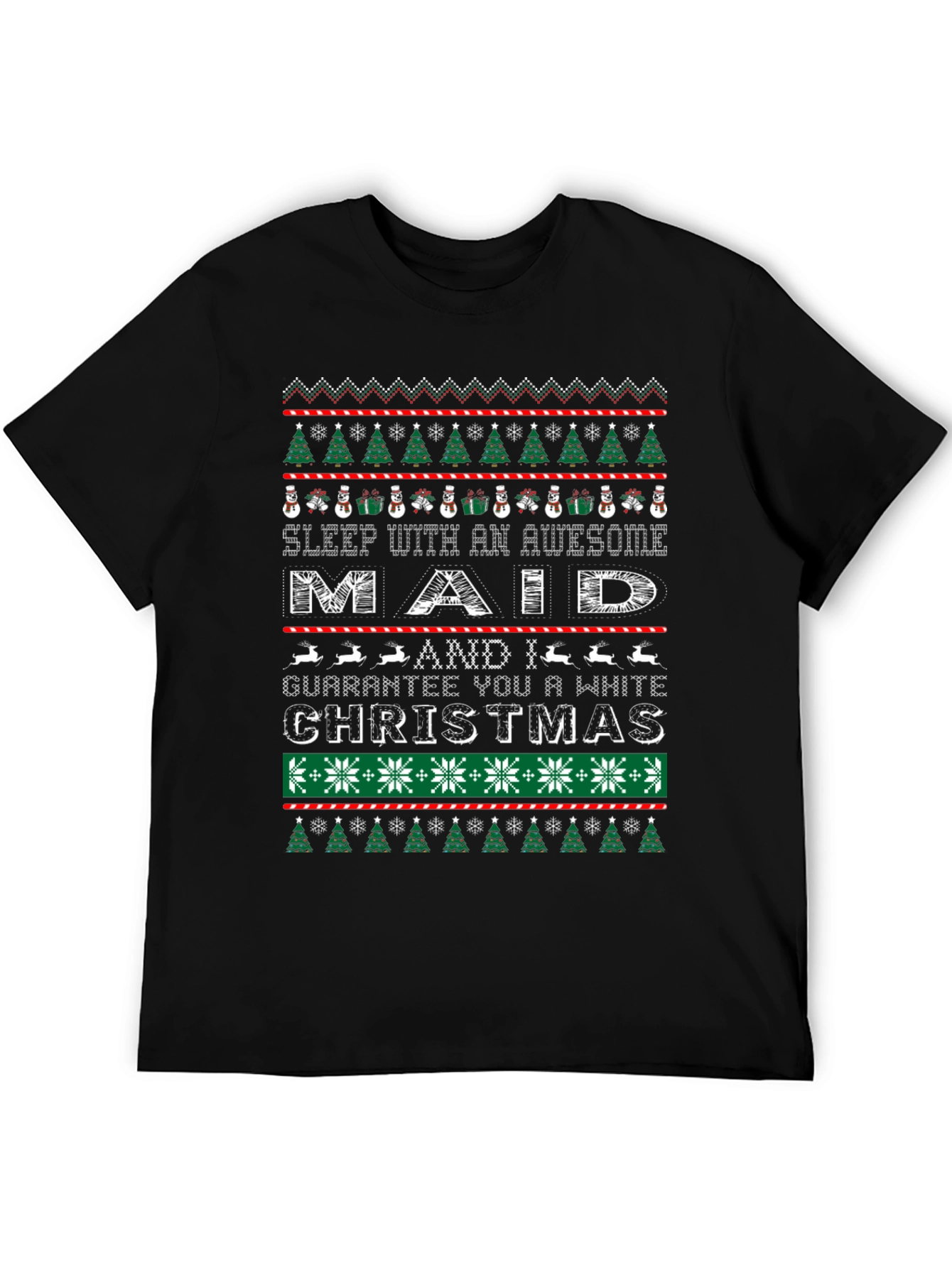 Maid Christmas Ugly Sweater T-Shirt