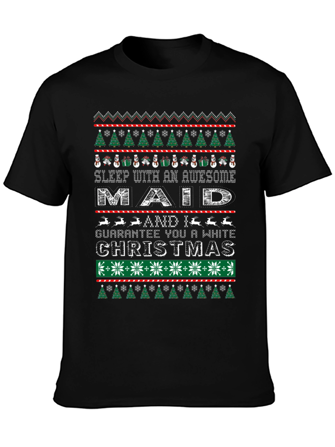 Maid Christmas Ugly Sweater T-Shirt