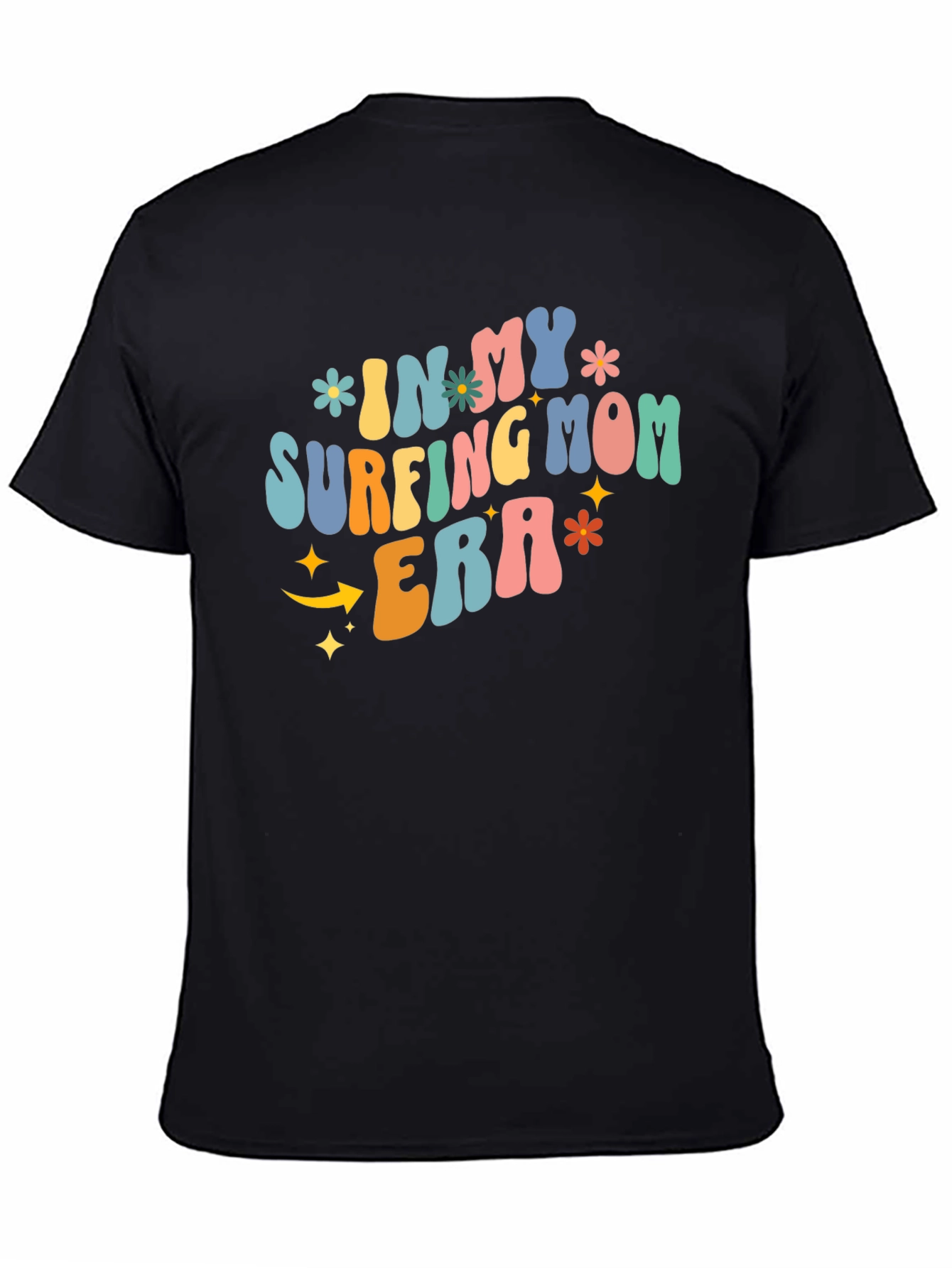 Surfing Mom Era Tee - Retro Style Graphic
