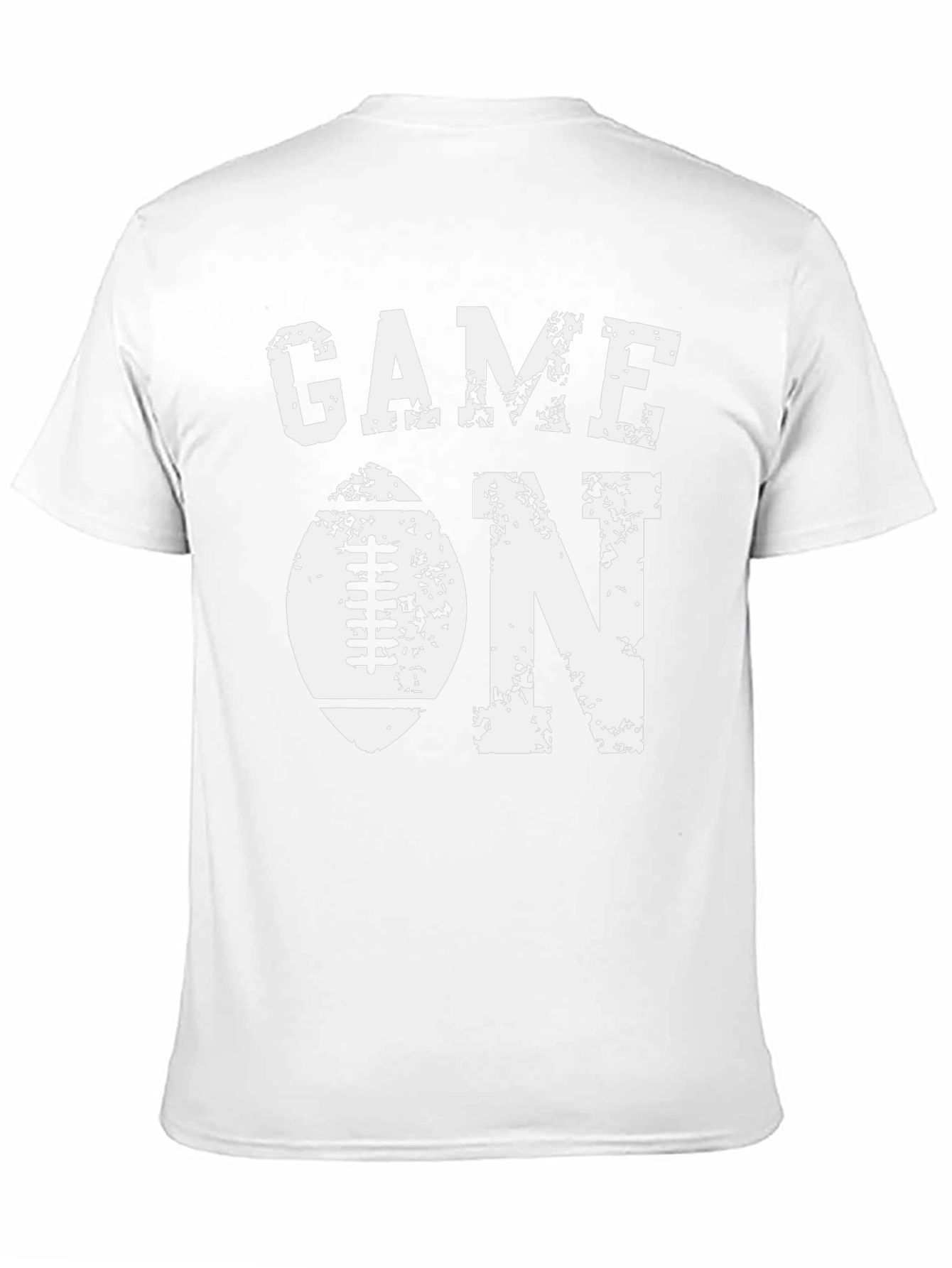 Game On Football Graphic Tee - Black Cotton T-Shirt
