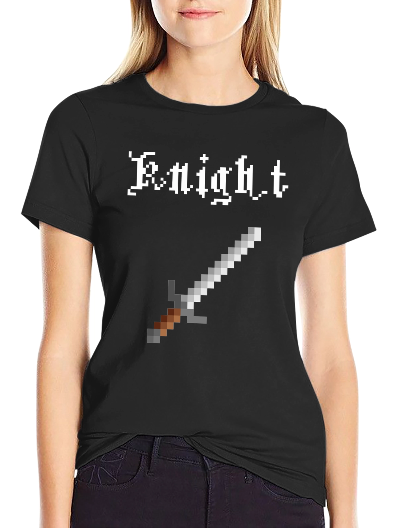 Pixel Knight T-Shirt - Classic 8-Bit Gaming Style