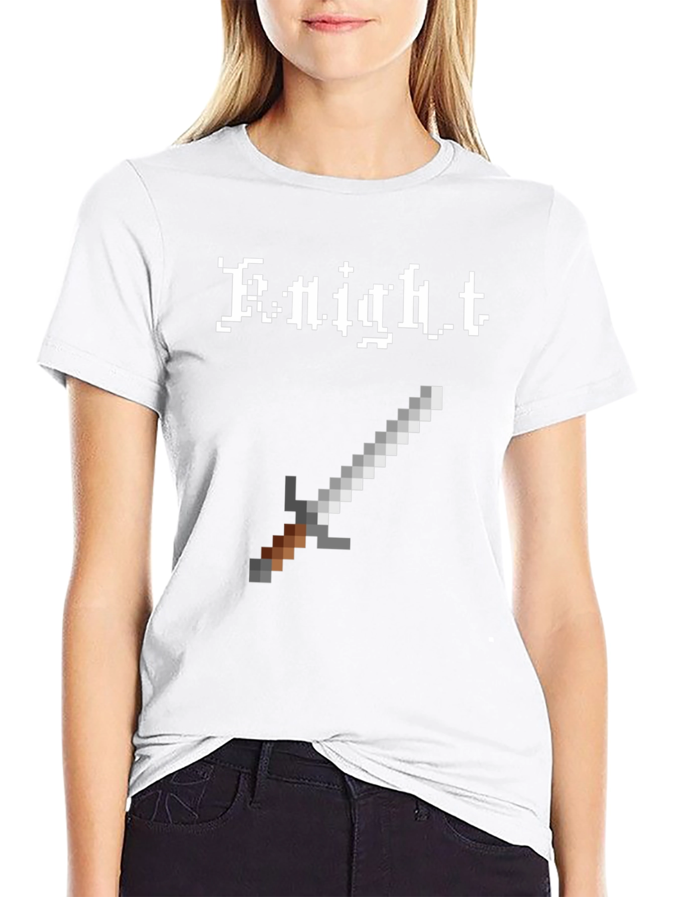 Pixel Knight T-Shirt - Classic 8-Bit Gaming Style
