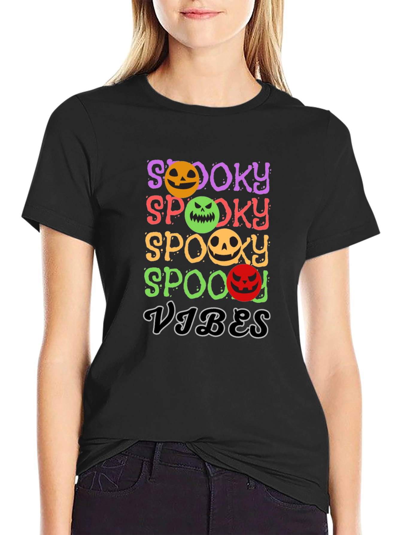 Spooky Vibes Halloween Graphic Tee