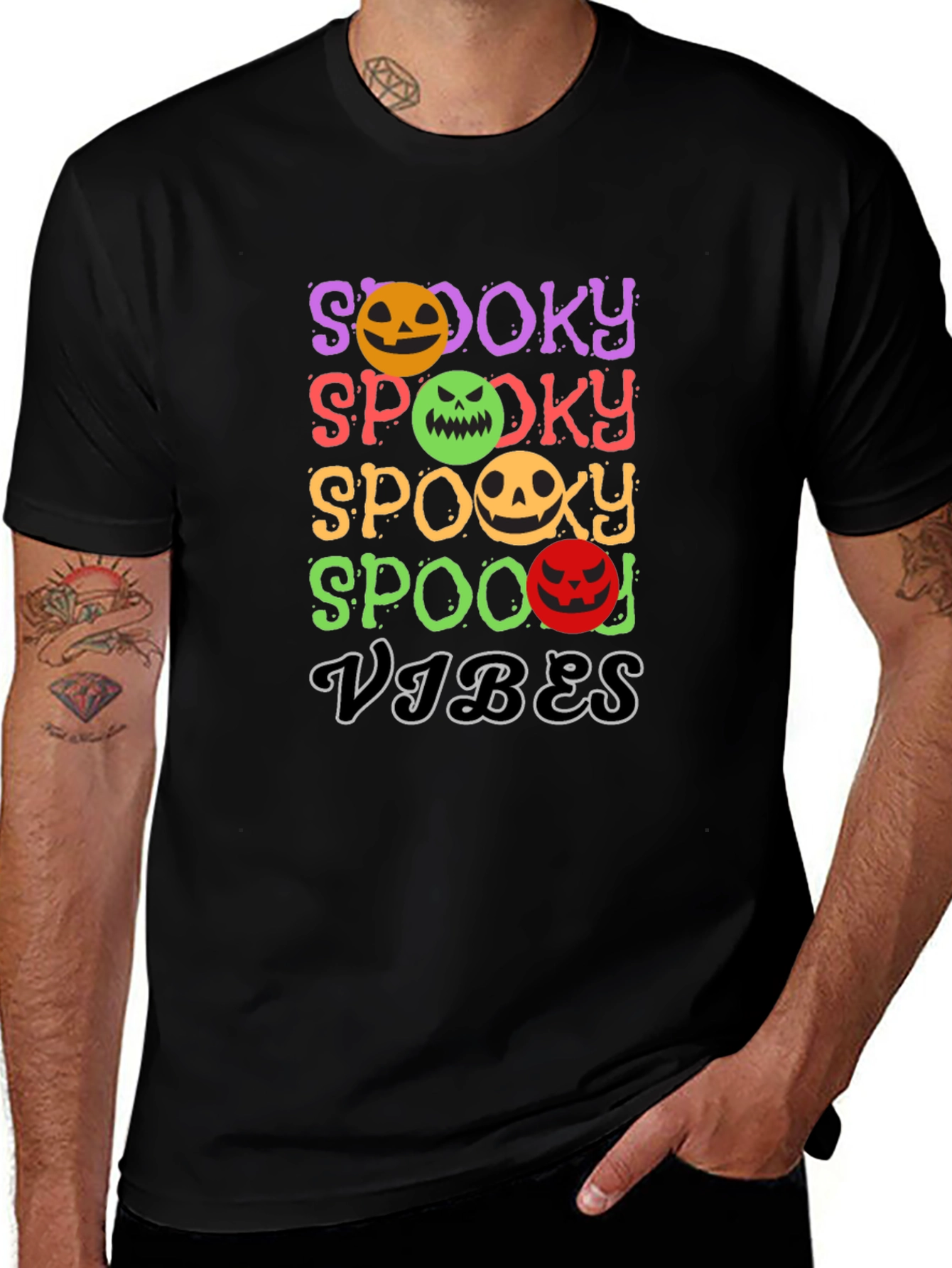 Spooky Vibes Halloween Graphic Tee