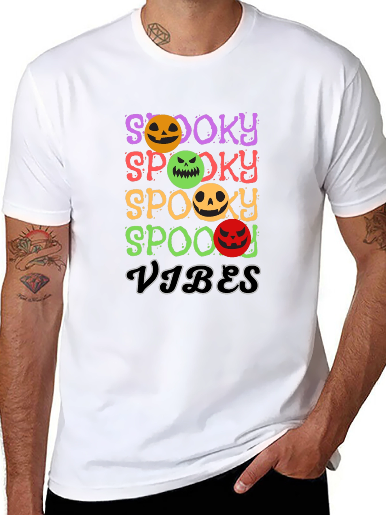 Spooky Vibes Halloween Graphic Tee