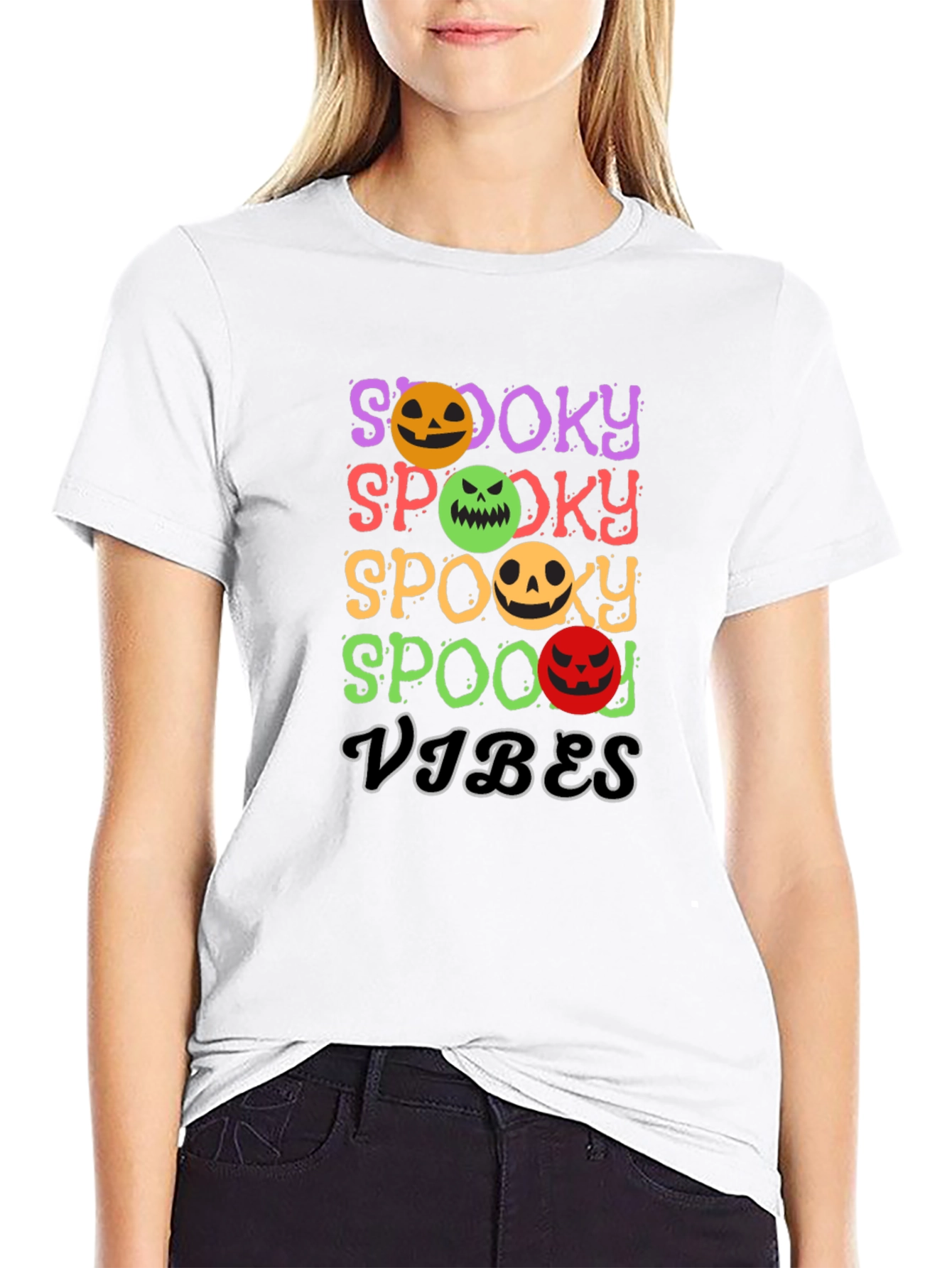 Spooky Vibes Halloween Graphic Tee