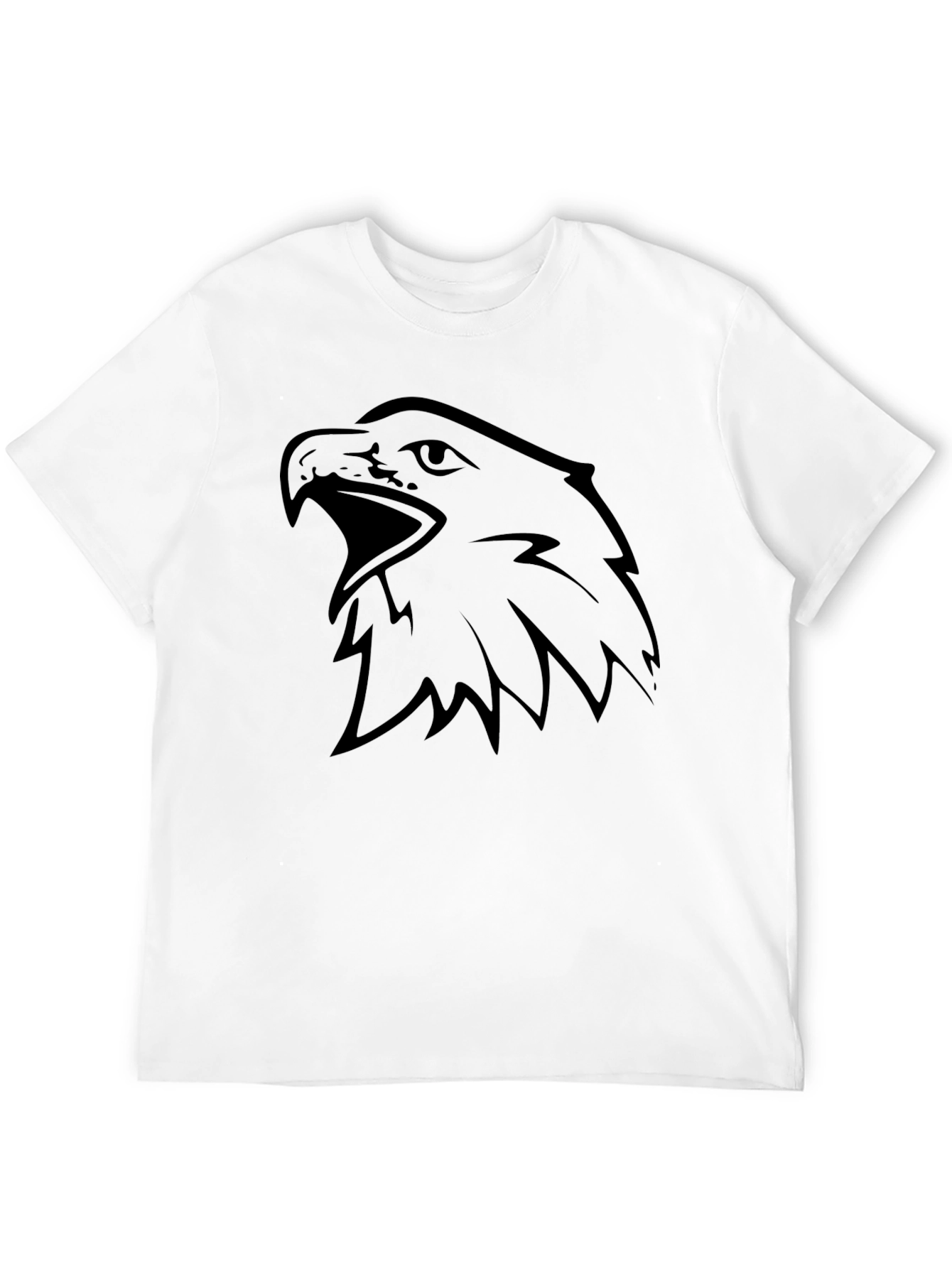 Mens Black Eagle Graphic Tee - Bold & Stylish