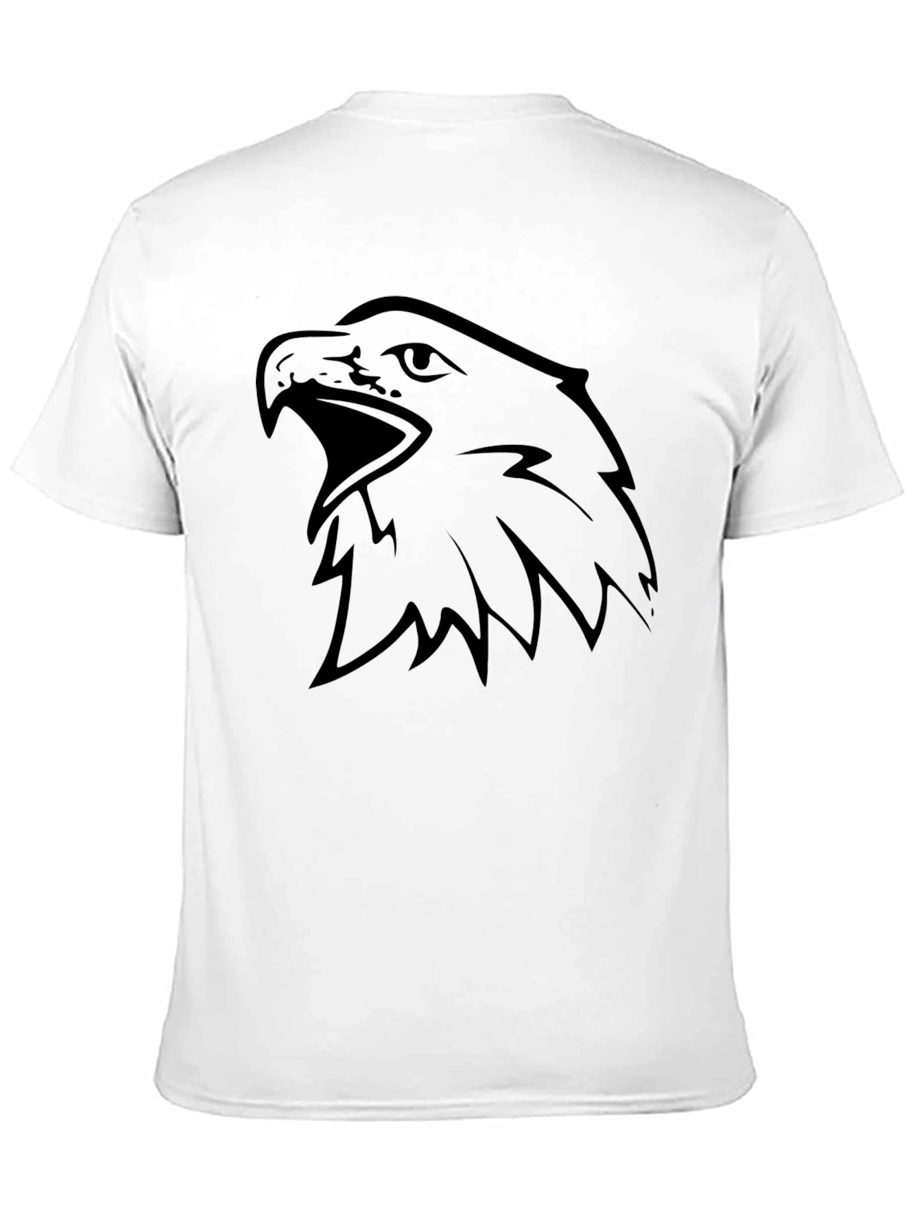 Mens Black Eagle Graphic Tee - Bold & Stylish