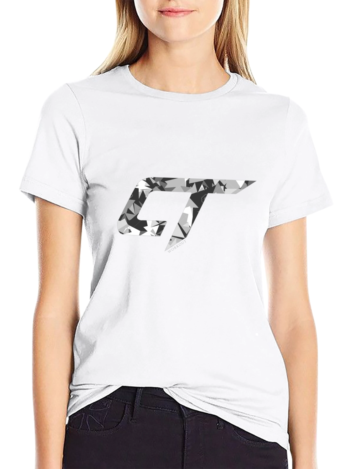 Mens Black GT Camo Logo Graphic T-Shirt
