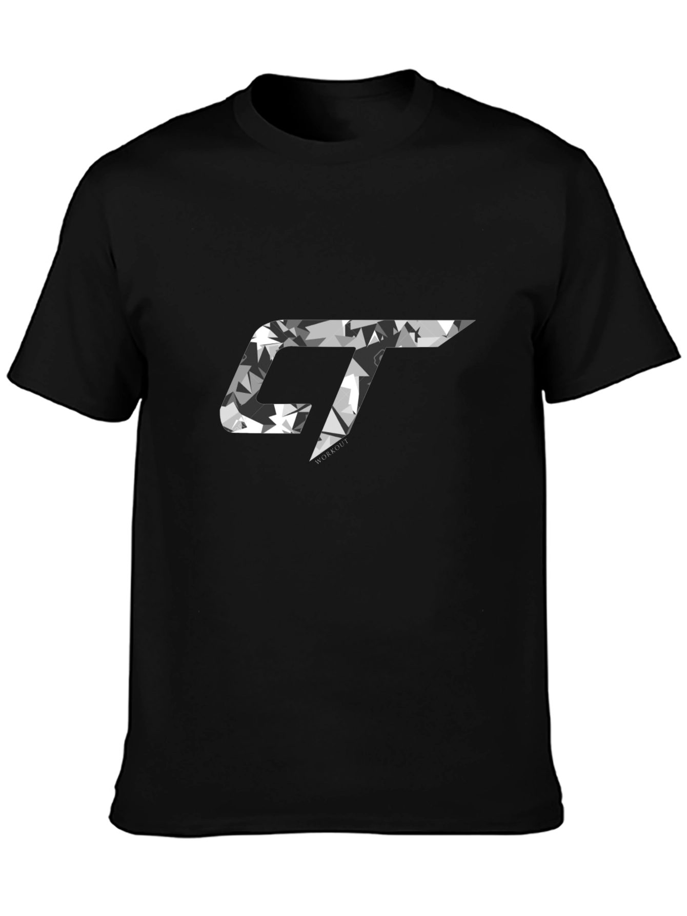 Mens Black GT Camo Logo Graphic T-Shirt