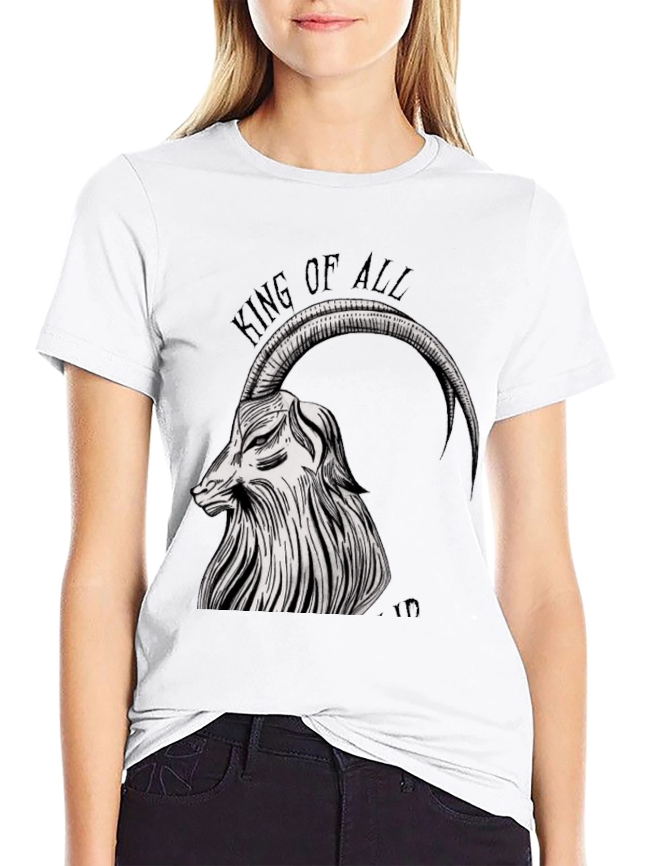 King of All Tee - Goat Graphic Black T-Shirt
