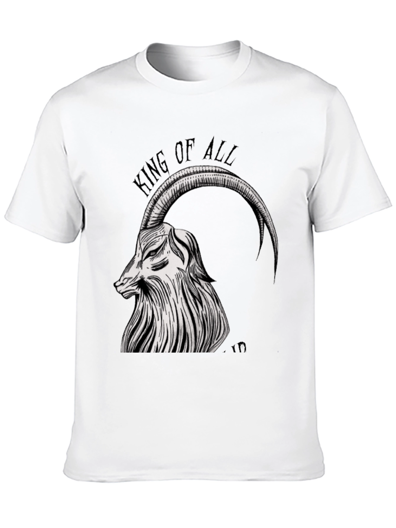 King of All Tee - Goat Graphic Black T-Shirt