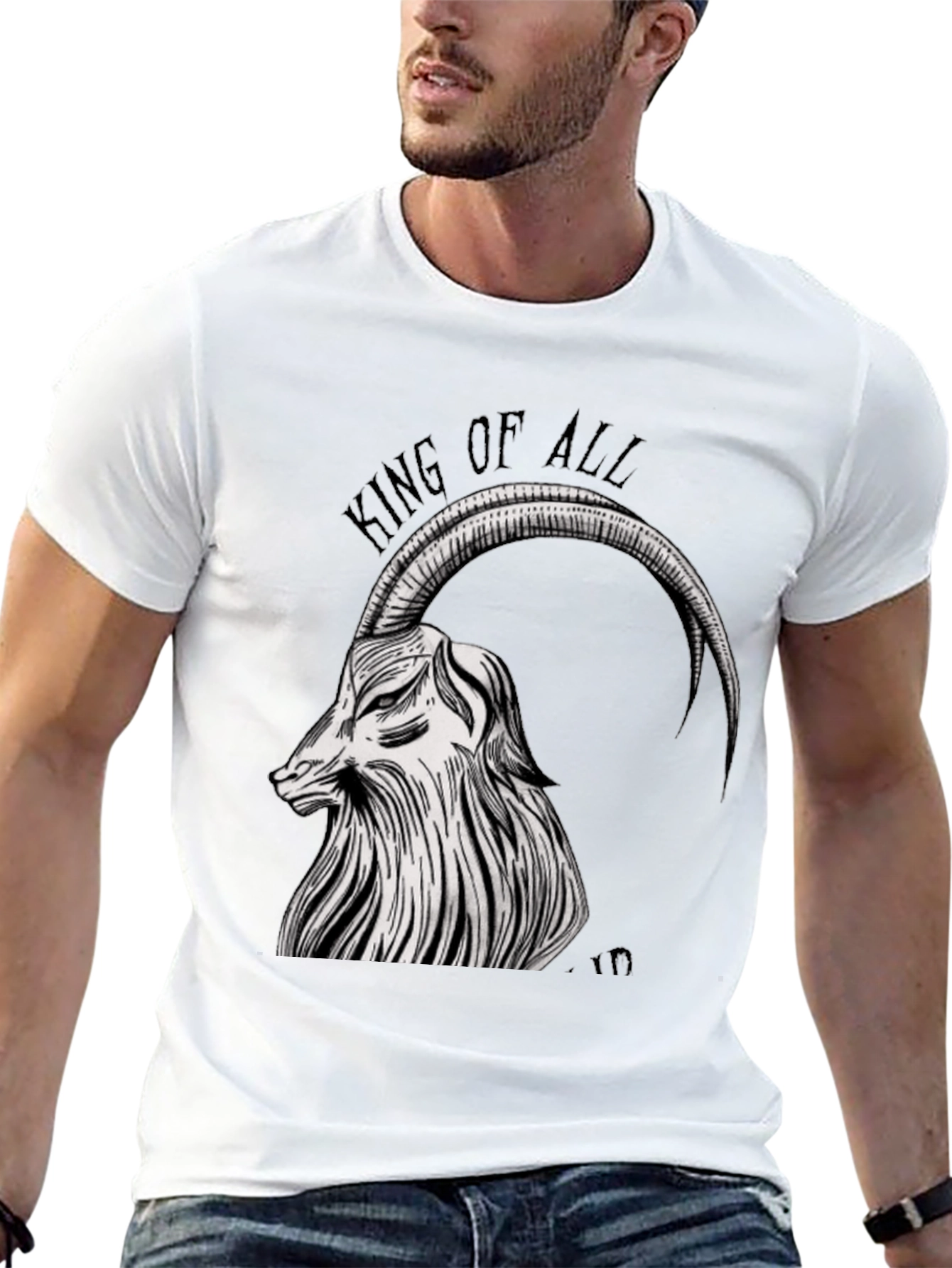 King of All Tee - Goat Graphic Black T-Shirt