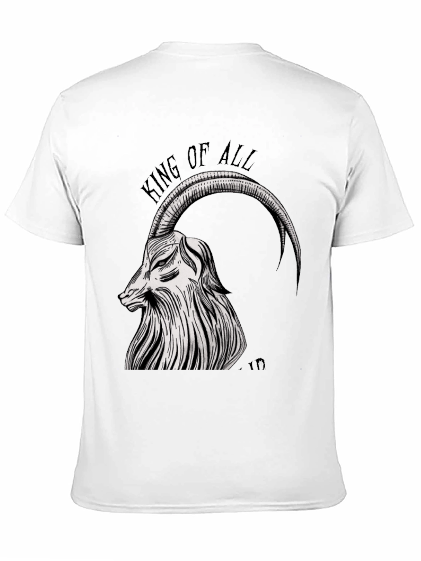 King of All Tee - Goat Graphic Black T-Shirt
