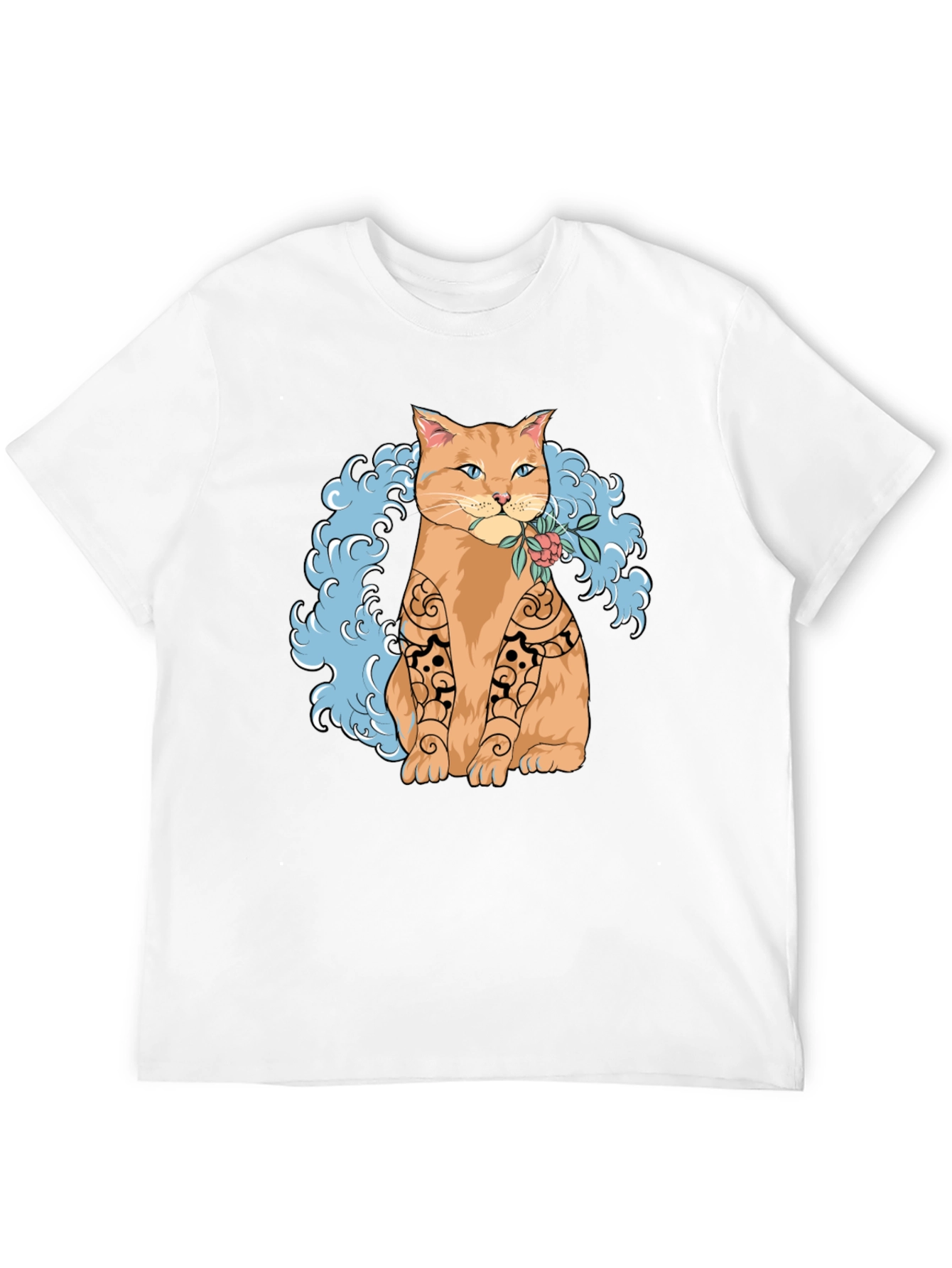 Cat Tattoo Art Graphic T-Shirt