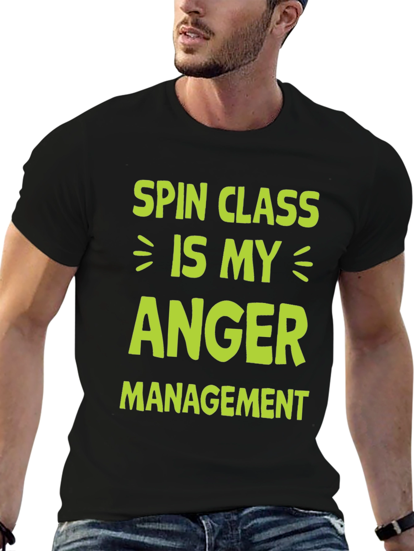 Spin Class Anger Management Graphic Tee