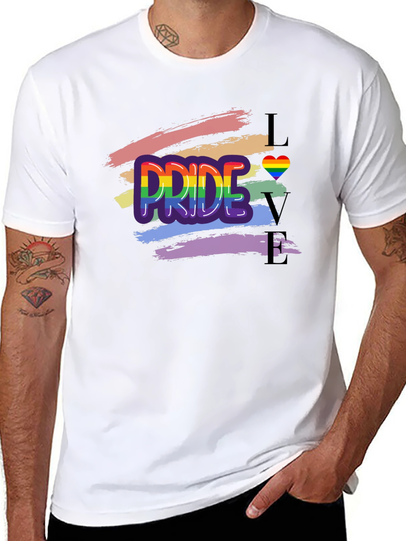Pride Love Graphic T-Shirt - Unisex LGBTQ+ Apparel