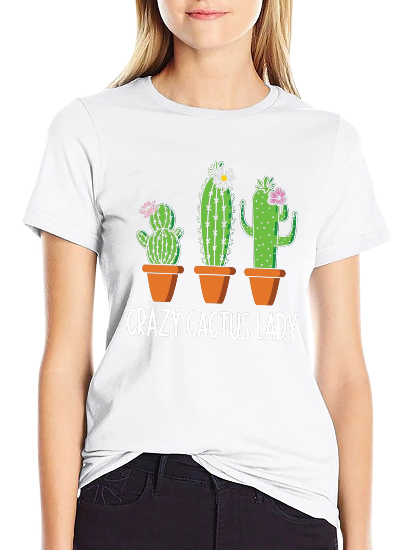 Crazy Cactus Lady T-Shirt - Plant Lover Tee