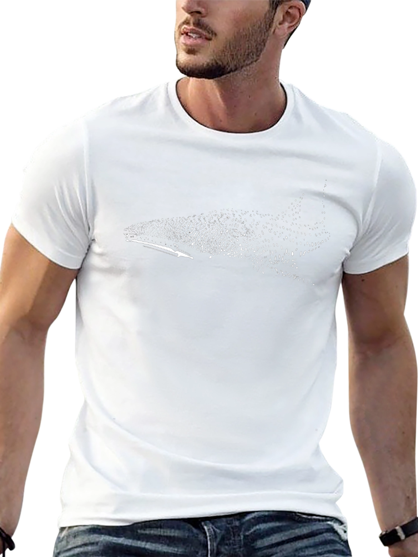 Whale Shark Graphic T-Shirt - Black Cotton Tee