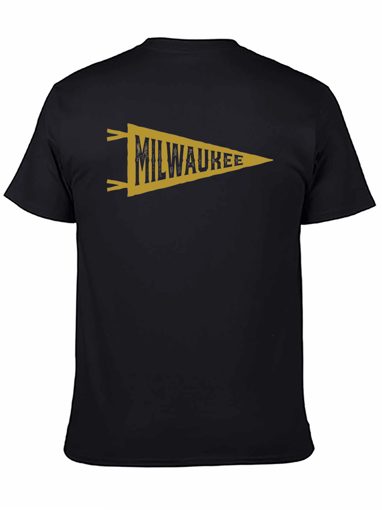 Milwaukee Pennant Graphic Black T-Shirt