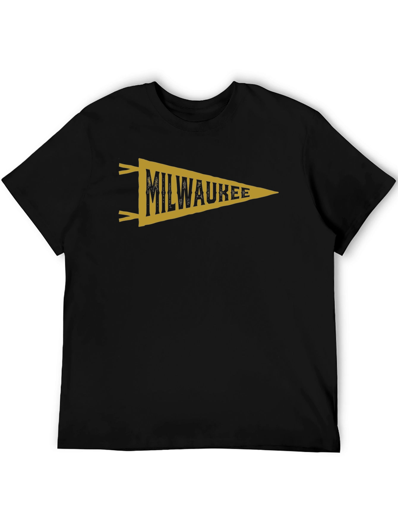 Milwaukee Pennant Graphic Black T-Shirt
