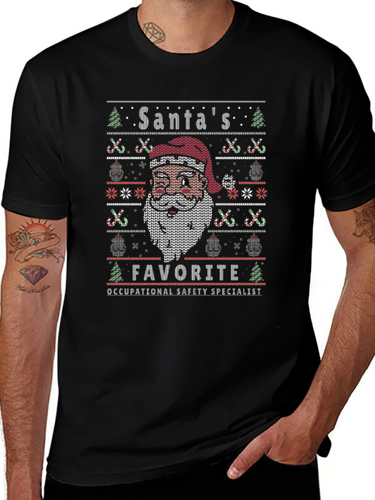 Santas Favorite Occupational Safety Specialist Ugly Sweater T-Shirt