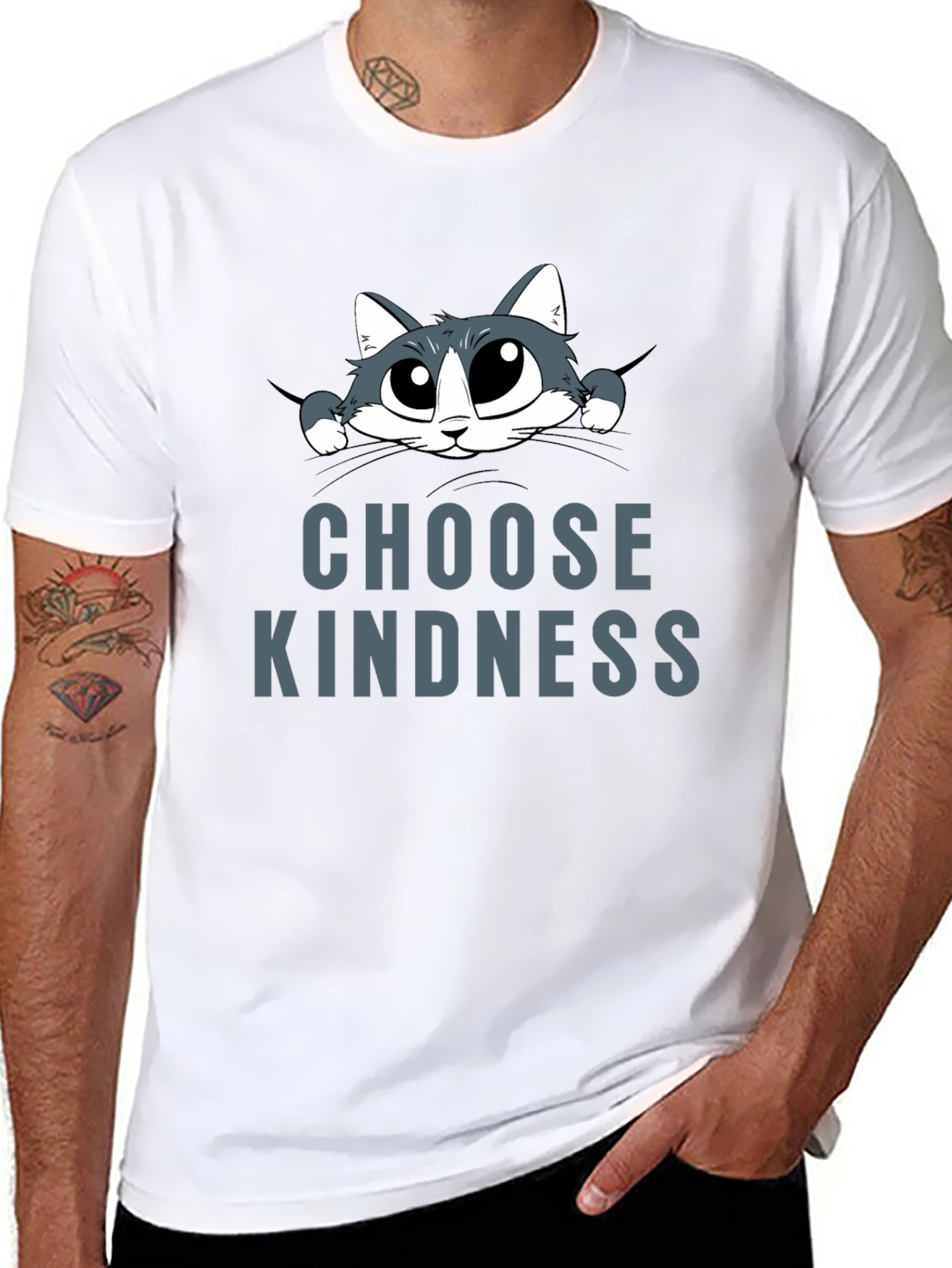 Choose Kindness Cat Graphic Tee