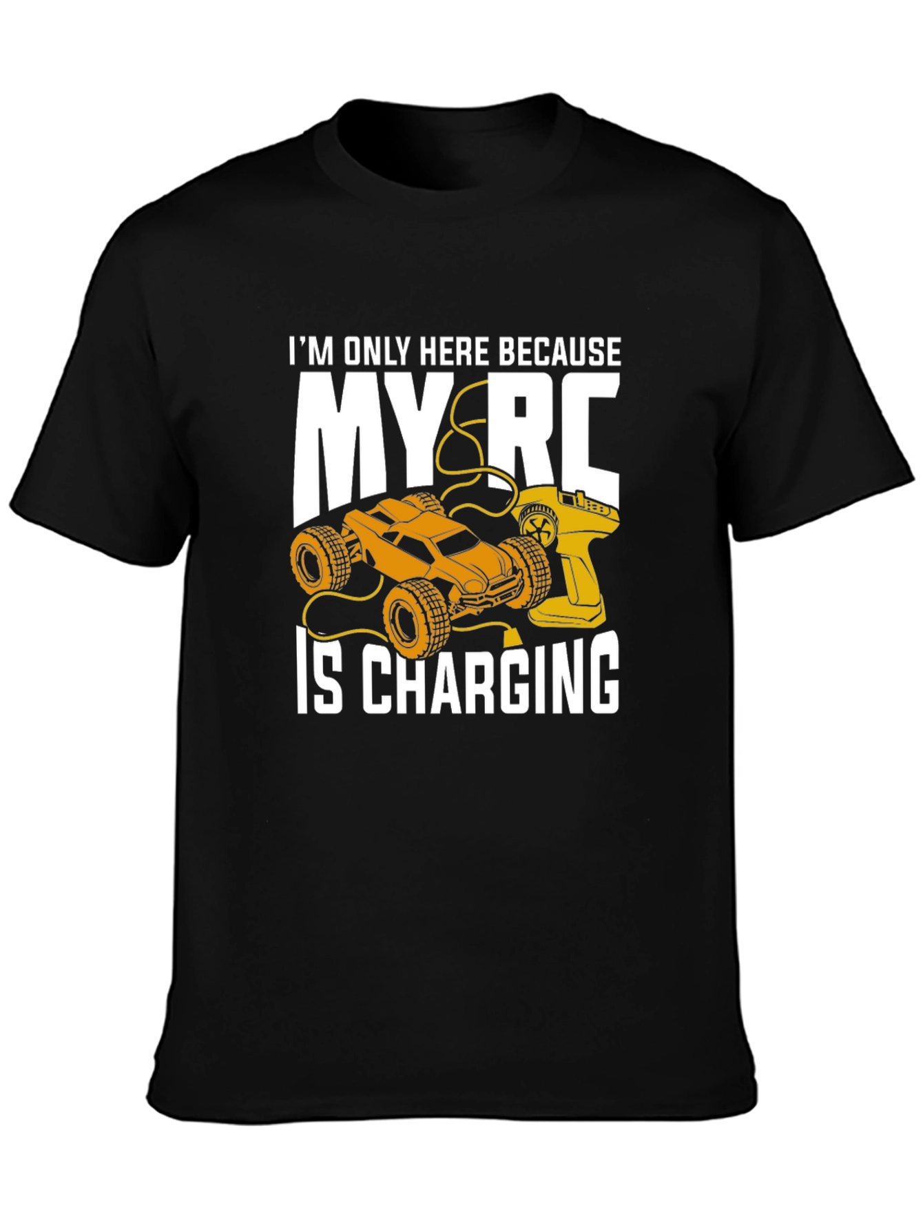 RC Car Charging T-Shirt - Hobbyist Apparel