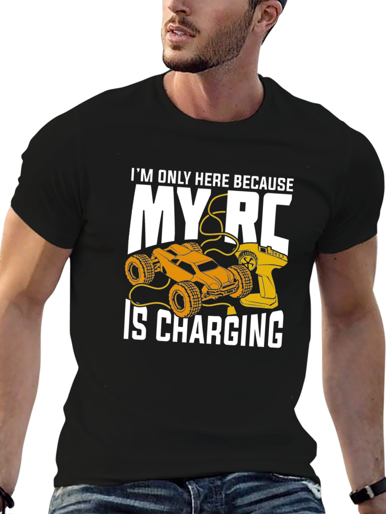 RC Car Charging T-Shirt - Hobbyist Apparel
