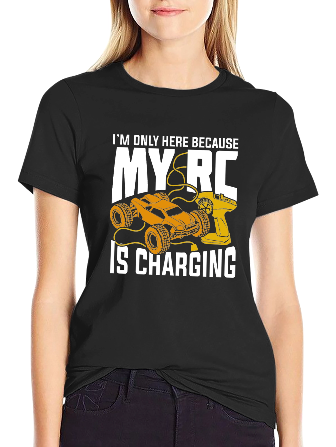 RC Car Charging T-Shirt - Hobbyist Apparel