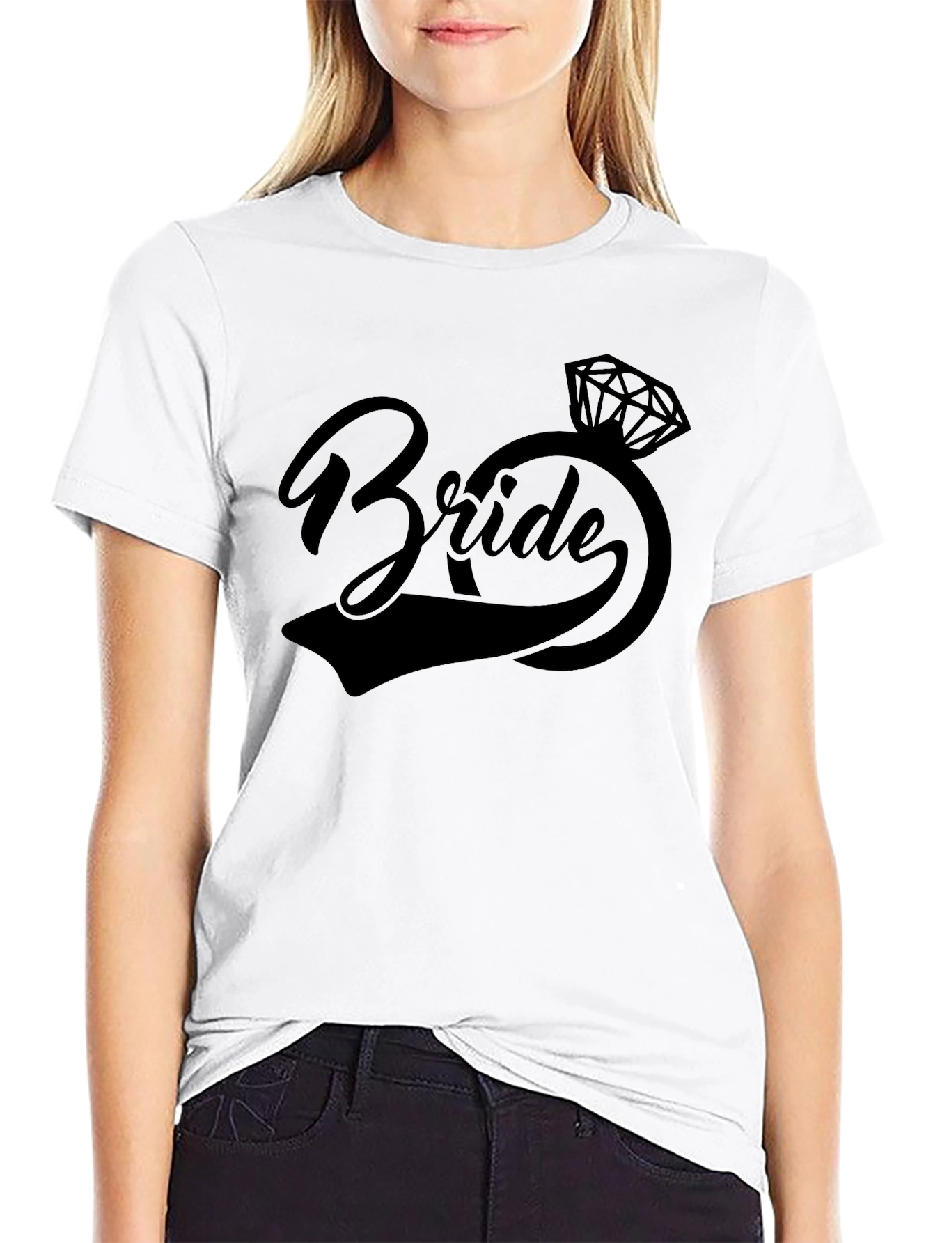 Bride Graphic Tee - Black Wedding Shirt