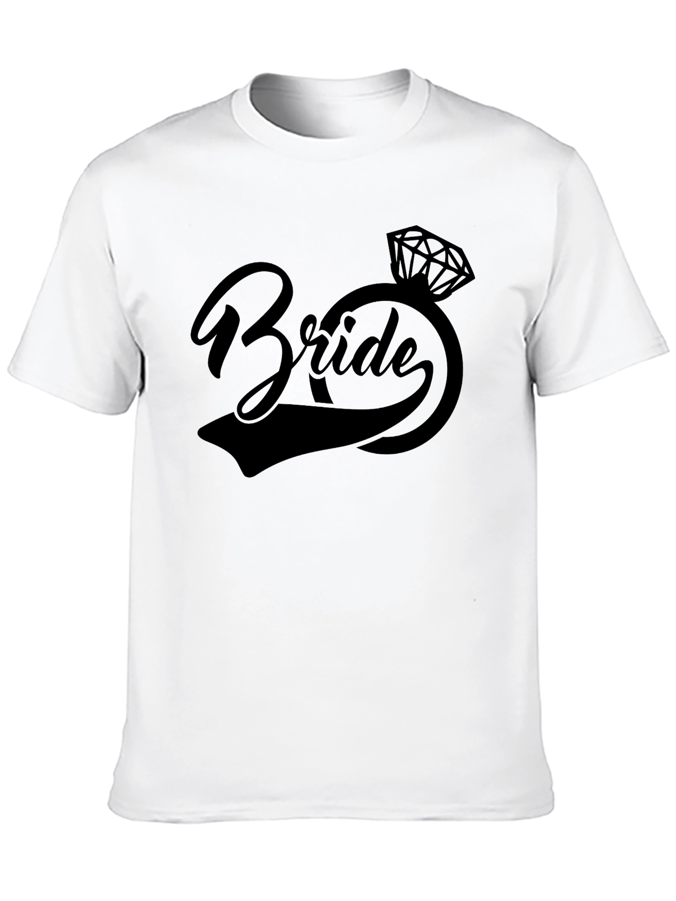 Bride Graphic Tee - Black Wedding Shirt
