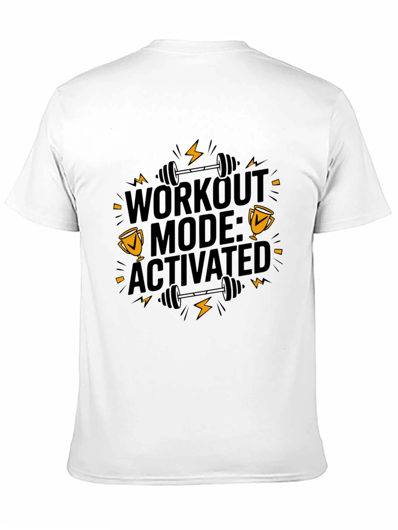 Workout Mode Activated Black T-Shirt