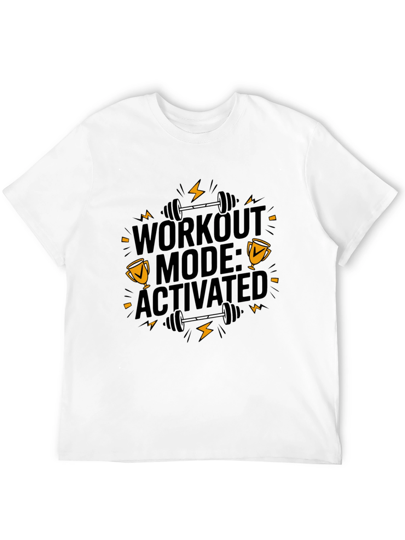 Workout Mode Activated Black T-Shirt